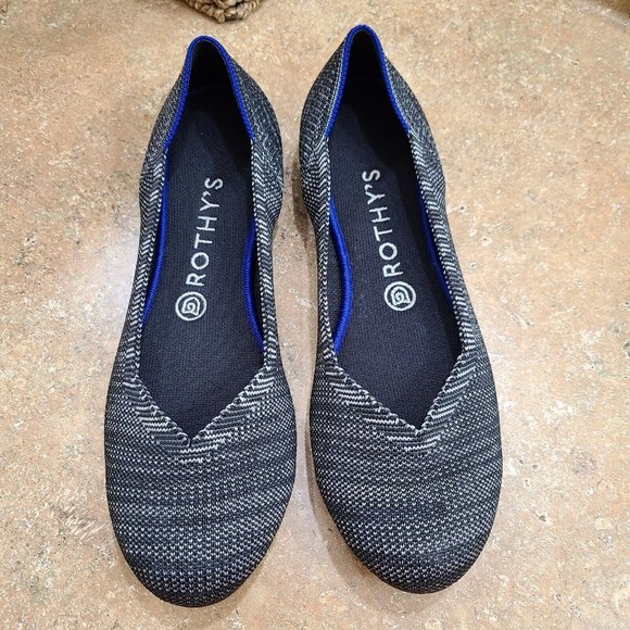 Rothy's Shoes - Rothy’s The Flat Birdseye Shoes Size 9 Black Gray